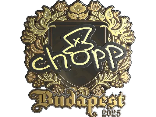 Sticker | chopper (Gold) | Budapest 2025