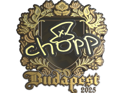 Sticker | chopper (Gold) | Budapest 2025