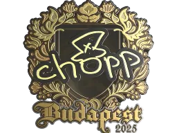 Sticker | chopper (Gold) | Budapest 2025