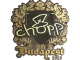 Sticker | chopper (Gold) | Budapest 2025