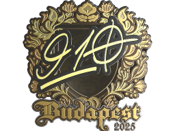Sticker | 910 (Gold) | Budapest 2025