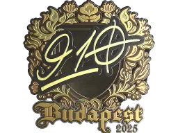 Sticker | 910 (Gold) | Budapest 2025