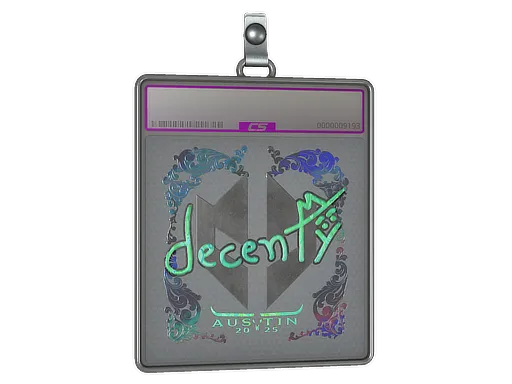 Sticker Slab | decenty (Holo) | Austin 2025