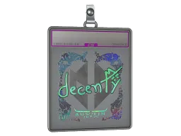 Sticker Slab | decenty (Holo) | Austin 2025