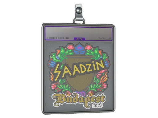 Sticker Slab | saadzin (Embroidered) | Budapest 2025