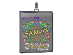 Sticker Slab | saadzin (Embroidered) | Budapest 2025