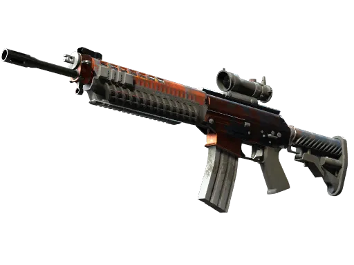 StatTrak™ SG 553 | Danger Close (Battle-Scarred)