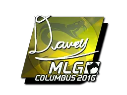 Sticker | DAVEY (Foil) | MLG Columbus 2016