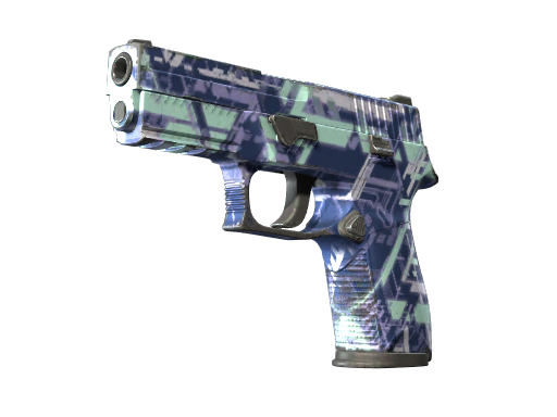 Souvenir P250 | Digital Architect (Well-Worn)