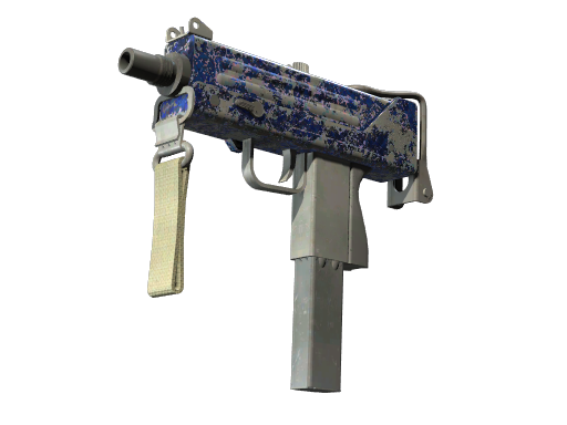 StatTrak™ MAC-10 | Lapis Gator (Battle-Scarred)