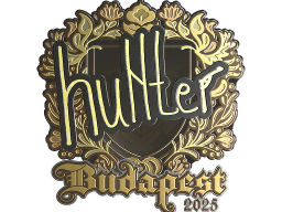 Sticker | huNter- (Gold) | Budapest 2025