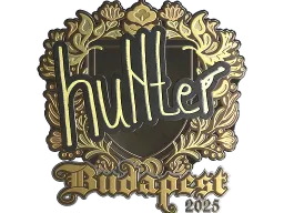 Sticker | huNter- (Gold) | Budapest 2025