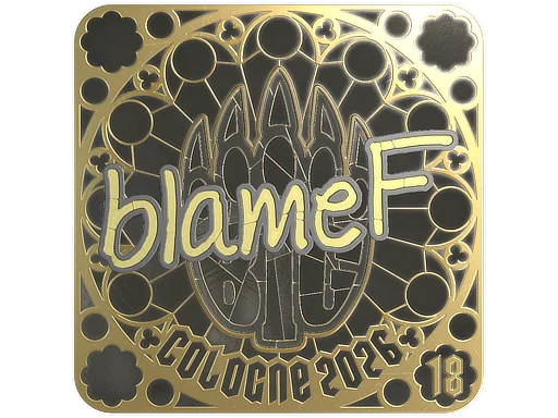 Sticker | blameF (Gold, Ranked) | Cologne 2026