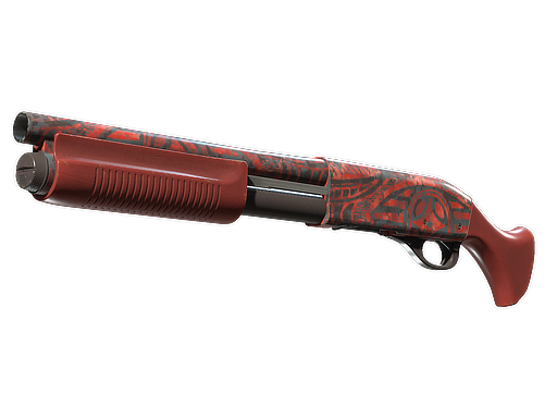 Sawed-Off | Crimson Batik (Well-Worn)