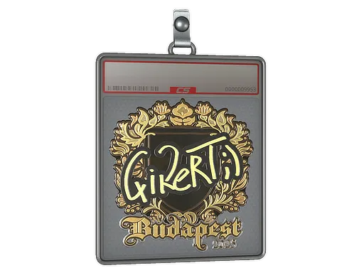 Sticker Slab | qikert (Gold) | Budapest 2025