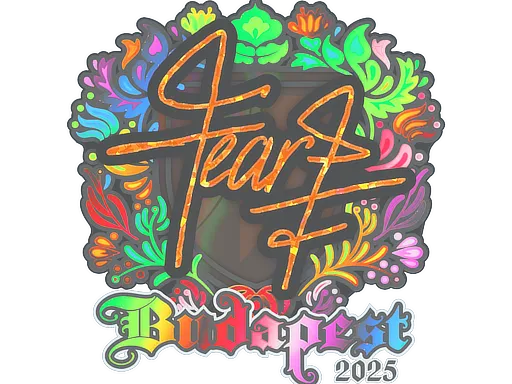 Sticker | fEAR (Holo) | Budapest 2025