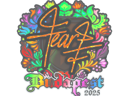 Sticker | fEAR (Holo) | Budapest 2025