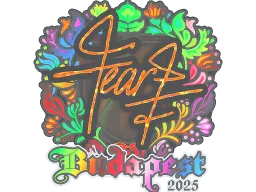 Sticker | fEAR (Holo) | Budapest 2025
