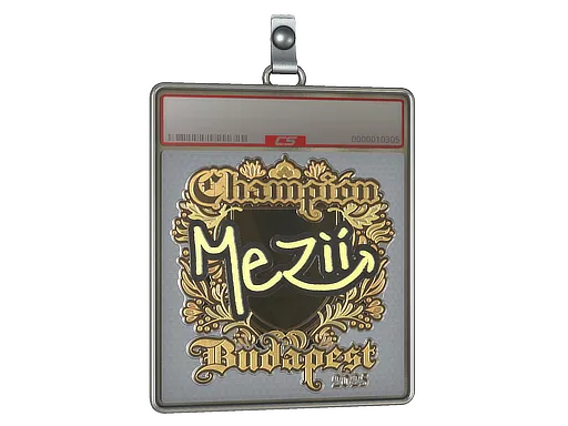 Sticker Slab | mezii (Gold, Champion) | Budapest 2025