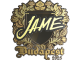 Sticker | Jame (Gold) | Budapest 2025