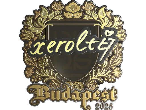 Sticker | xerolte (Gold) | Budapest 2025