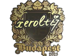Sticker | xerolte (Gold) | Budapest 2025
