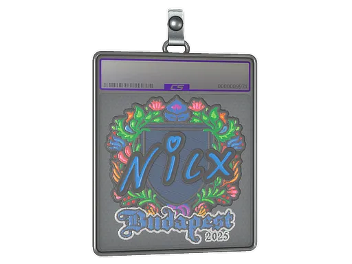 Sticker Slab | nicx (Embroidered) | Budapest 2025