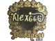 Sticker | alex666 (Gold) | Budapest 2025