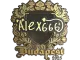 Sticker | alex666 (Gold) | Budapest 2025 CS2 skin