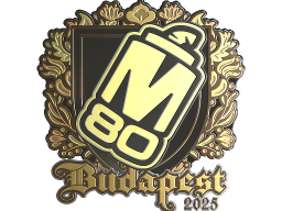 Sticker | M80 (Gold) | Budapest 2025