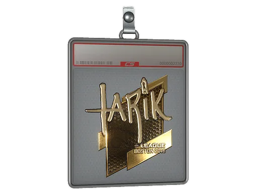 Sticker Slab | tarik (Gold) | Boston 2018