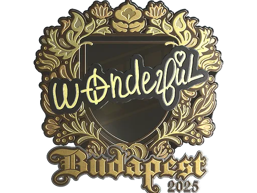 Sticker | w0nderful (Gold) | Budapest 2025