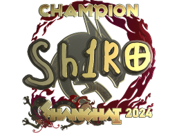 Sticker | sh1ro (Gold, Champion) | Shanghai 2024