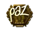 Sticker | paz (Gold) | London 2018 CS2 skin