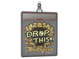 Sticker Slab | drop (Gold) | Budapest 2025