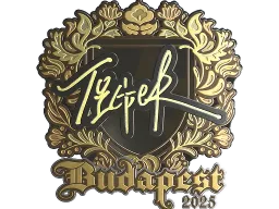 Sticker | Tiger (Gold) | Budapest 2025