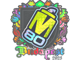 Sticker | M80 (Holo) | Budapest 2025