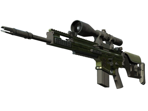 StatTrak™ SCAR-20 | Green Marine (Battle-Scarred)