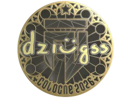 Sticker | dziugss (Gold) | Cologne 2026