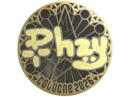 Sticker | phzy (Gold) | Cologne 2026