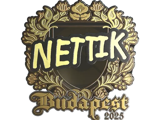 Sticker | nettik (Gold) | Budapest 2025