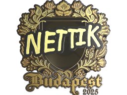 Sticker | nettik (Gold) | Budapest 2025
