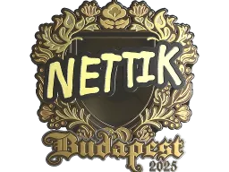 Sticker | nettik (Gold) | Budapest 2025