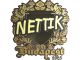 Sticker | nettik (Gold) | Budapest 2025