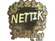 Sticker | nettik (Gold) | Budapest 2025 CS2 skin