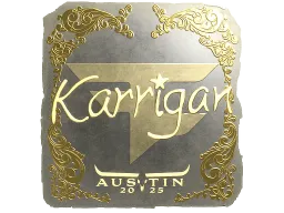 Sticker | karrigan (Gold) | Austin 2025