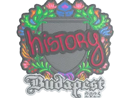 Sticker | History (Embroidered) | Budapest 2025