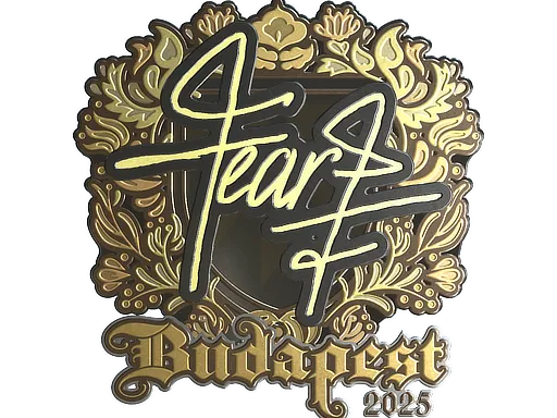 Sticker | fEAR (Gold) | Budapest 2025