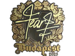 Sticker | fEAR (Gold) | Budapest 2025
