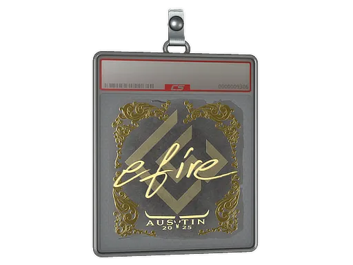 Sticker Slab | efire (Gold) | Austin 2025